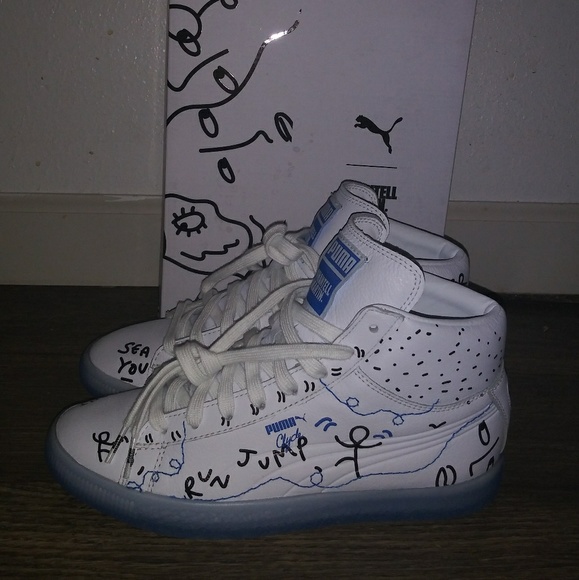 puma x shantell martin clyde mid sneakers